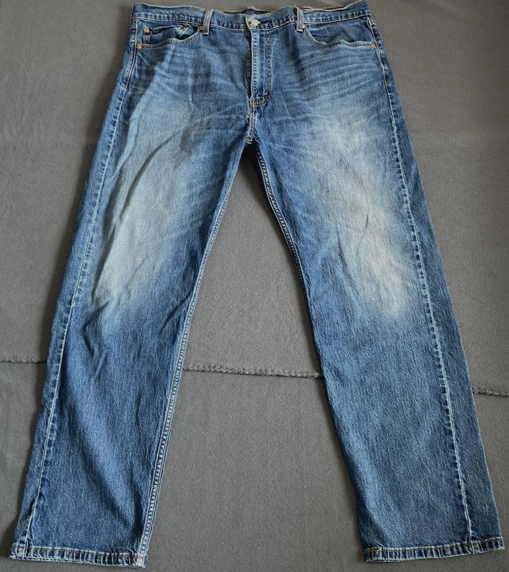 Levi's 505 Regular Fit Straight Leg Jeans Men's 40x32 (Fit 40x31) Blue Stretch